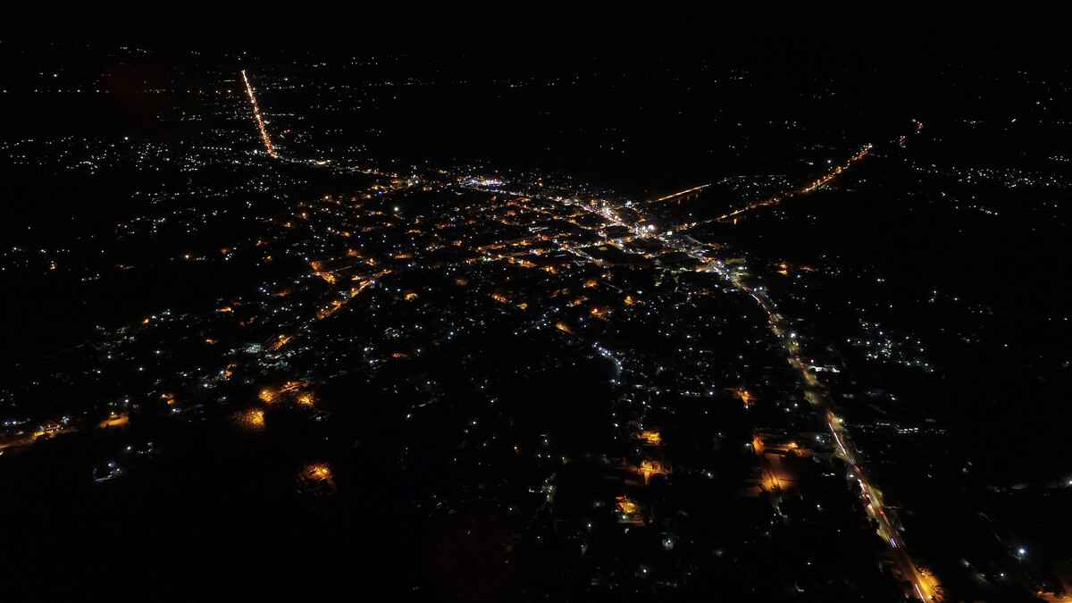 night air view landscape